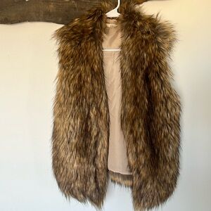 Faux fur vest